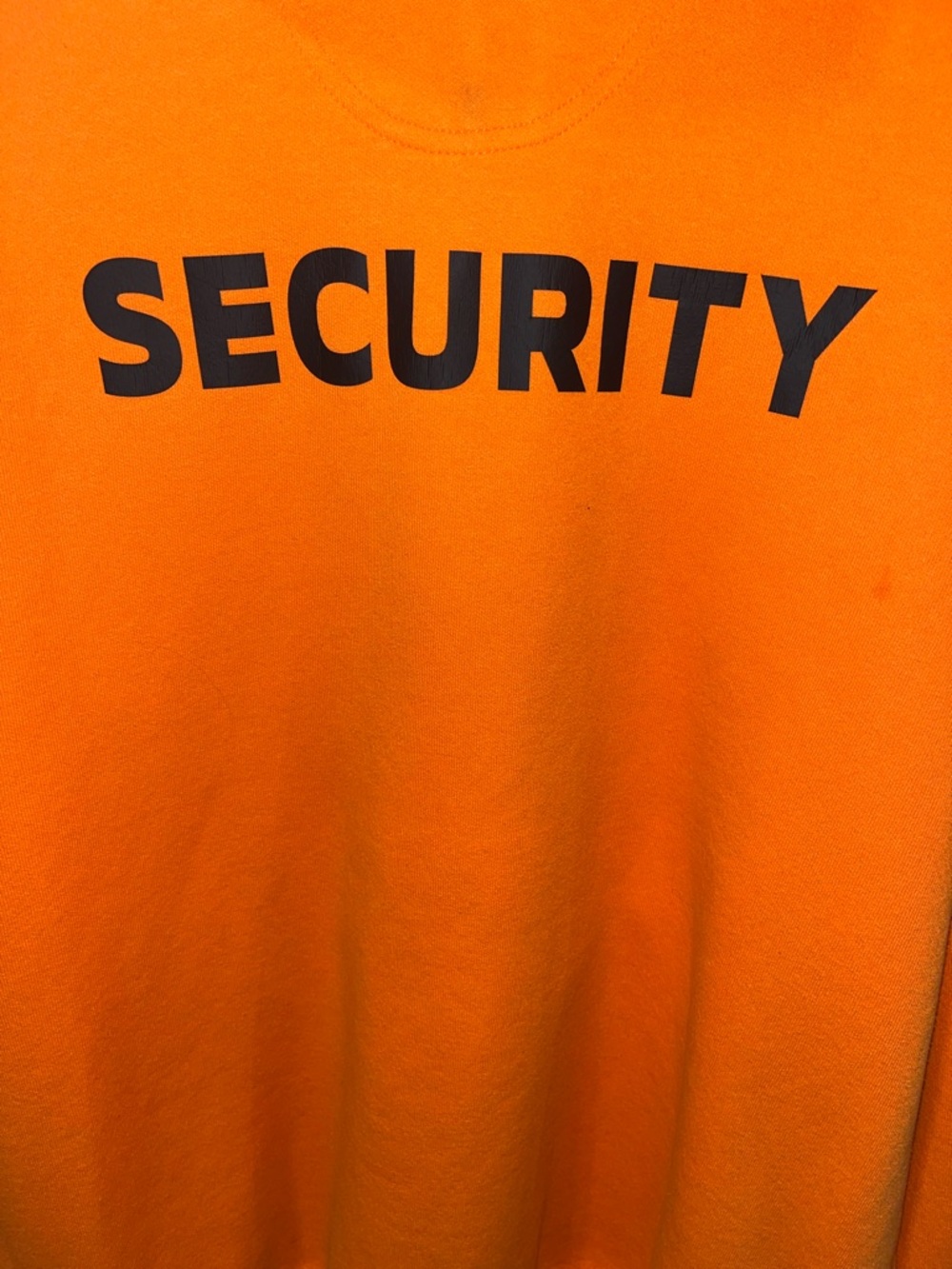 Carhartt Orange Loose Fit Honky Tonk Security Sweatshirt Hoodie Size XL - Picture 8 of 9
